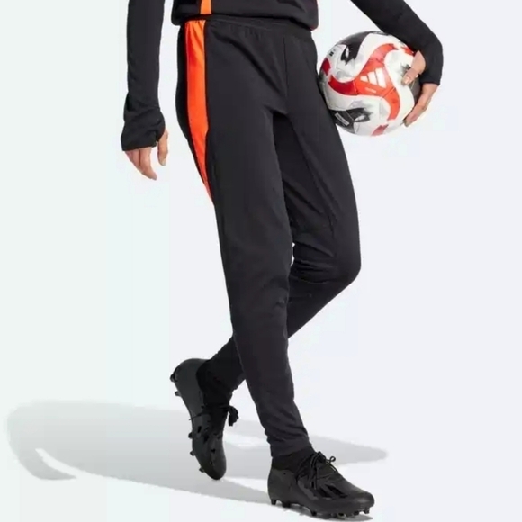 Adidas Aeroready Black and Red Pants Tiro Soccer Size Small - Picture 1 of 7